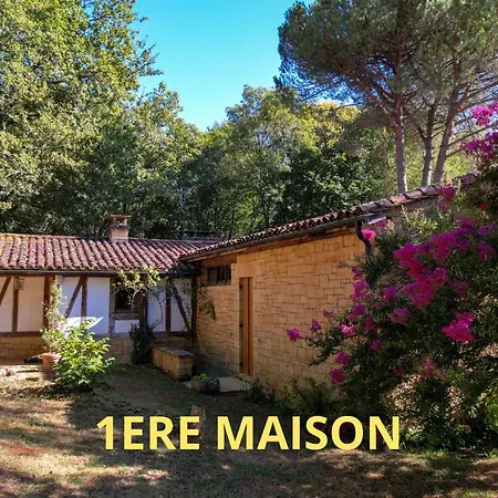 Les Champs D'hermier Avec Piscine Ferienhaus *